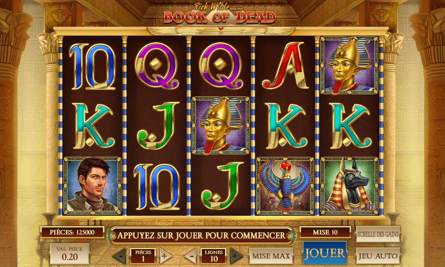 Machine à sous gratuite Book of Dead