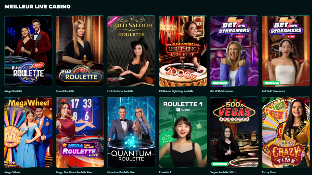 Jeux de table sur le casino en ligne Playio