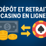 Dépôt et retrait casino en ligne