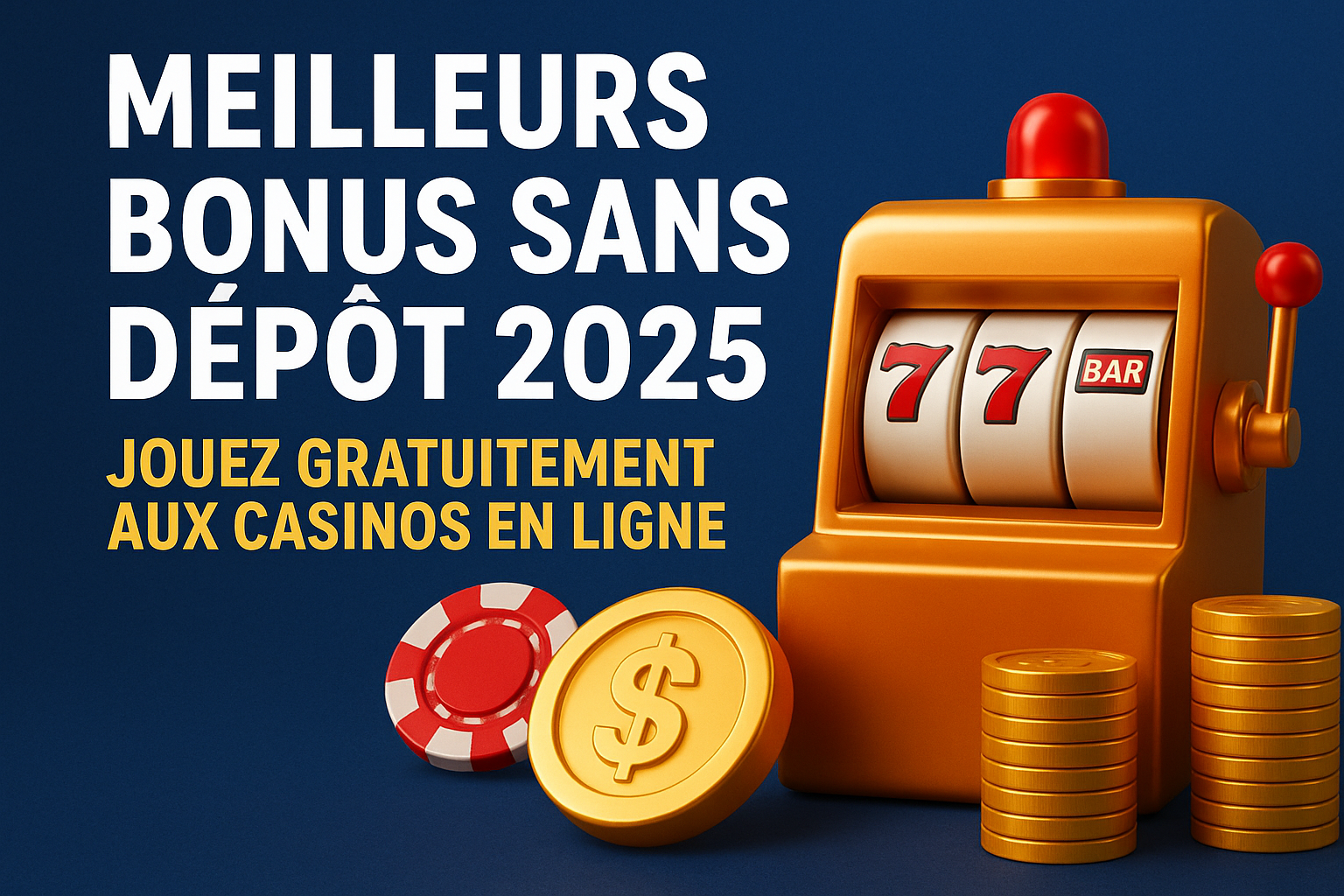 Meilleurs bonus sans dépôt 2025