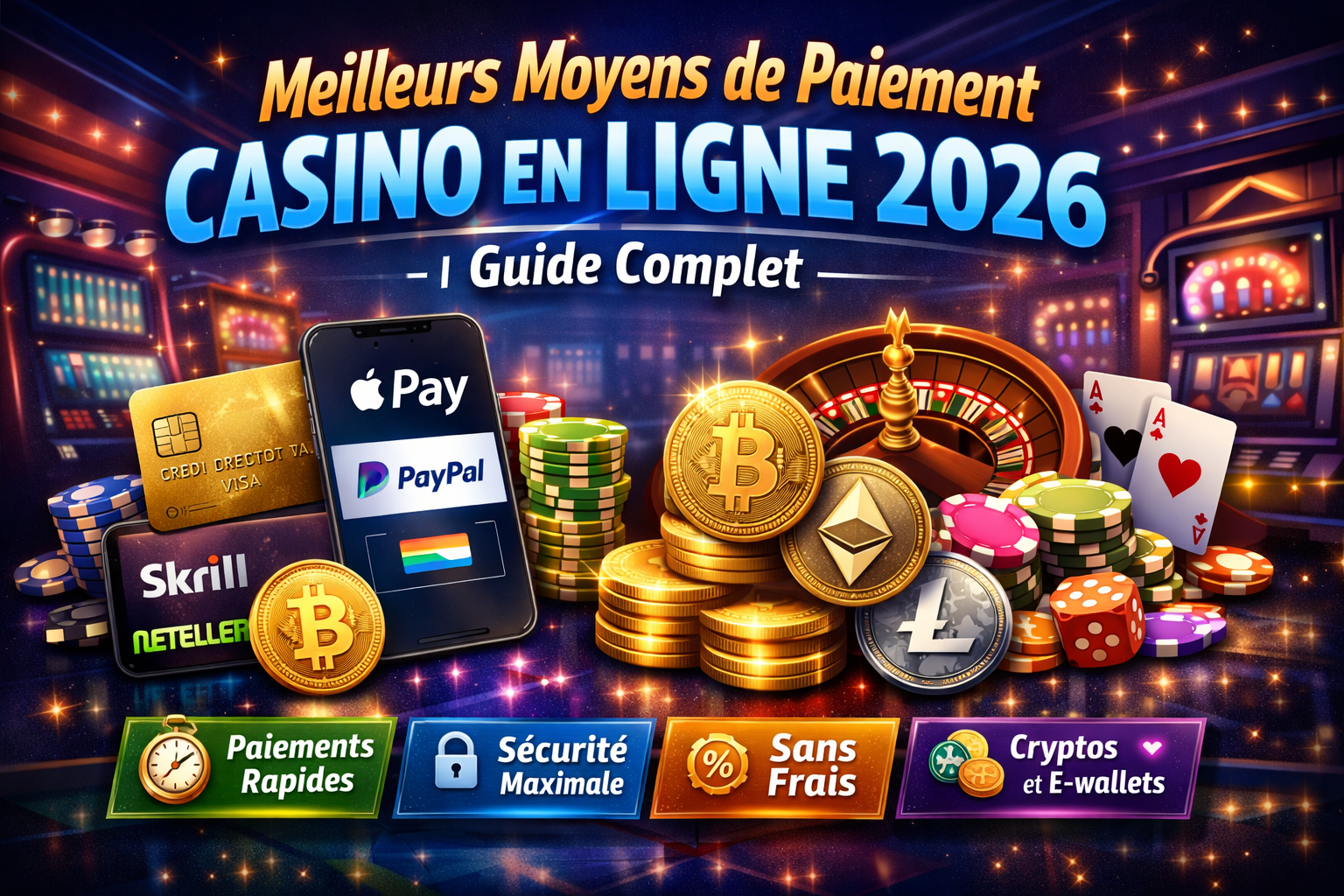 Casino en ligne : meilleurs moyens de paiement en 2026