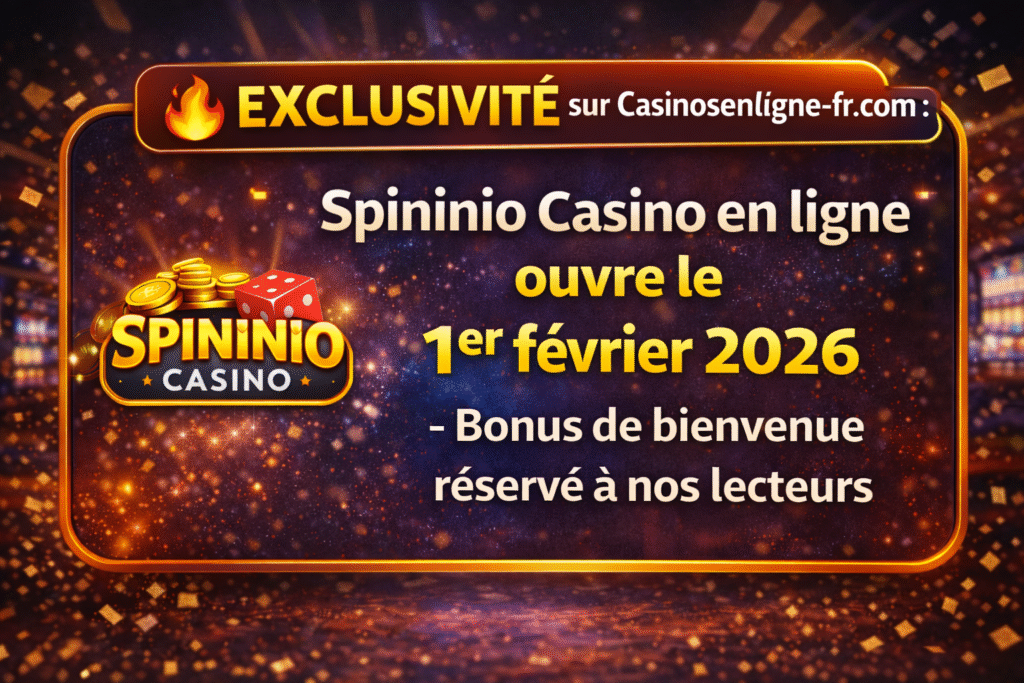 Exclusivité Casino en ligne Spininio