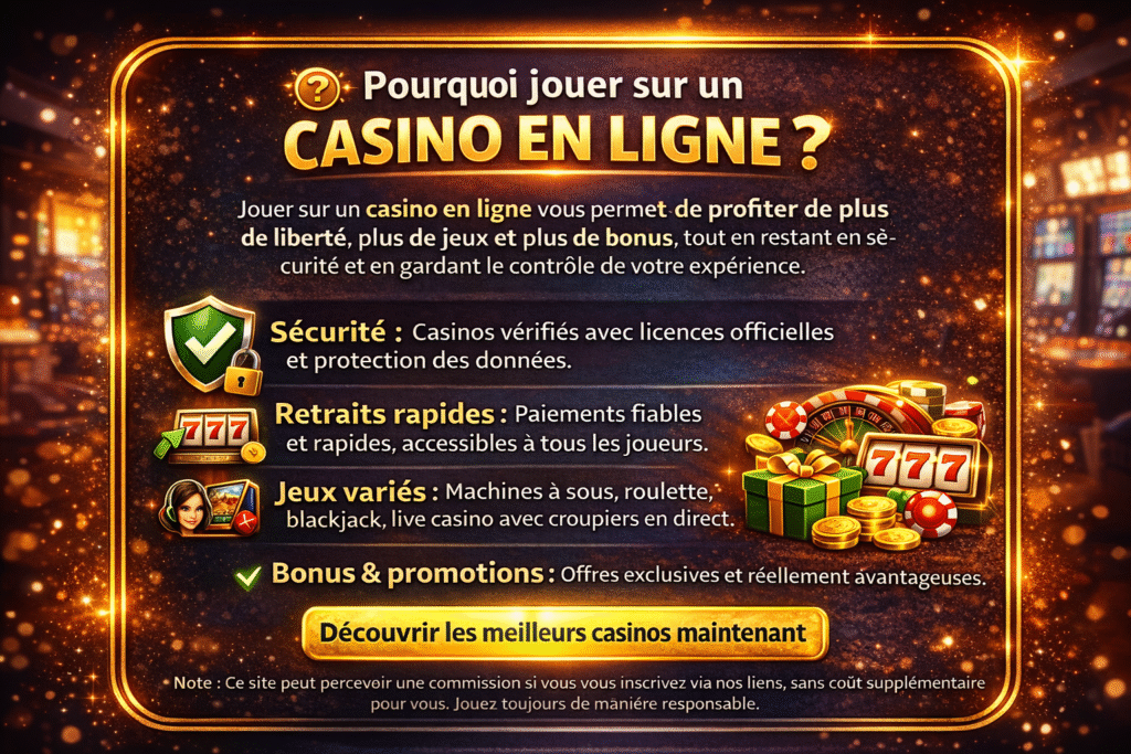 Jouer sur un casino en ligne