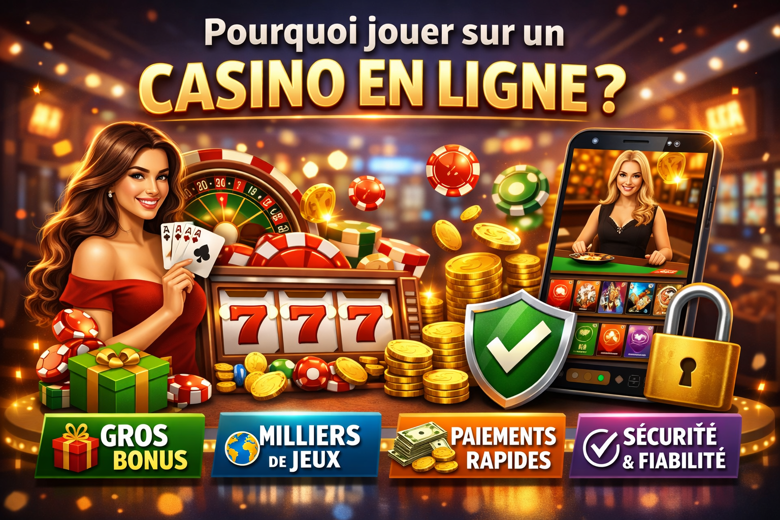 Pourquoi jouer sur un casino en ligne ?