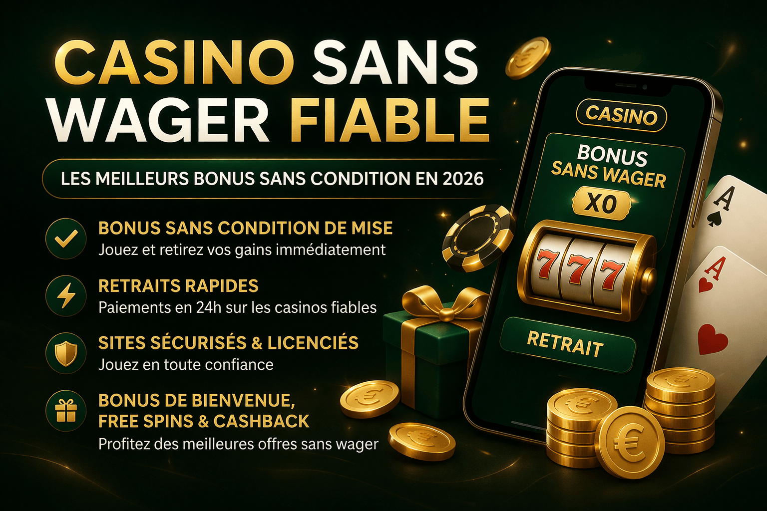 Casino sans wager fiable
